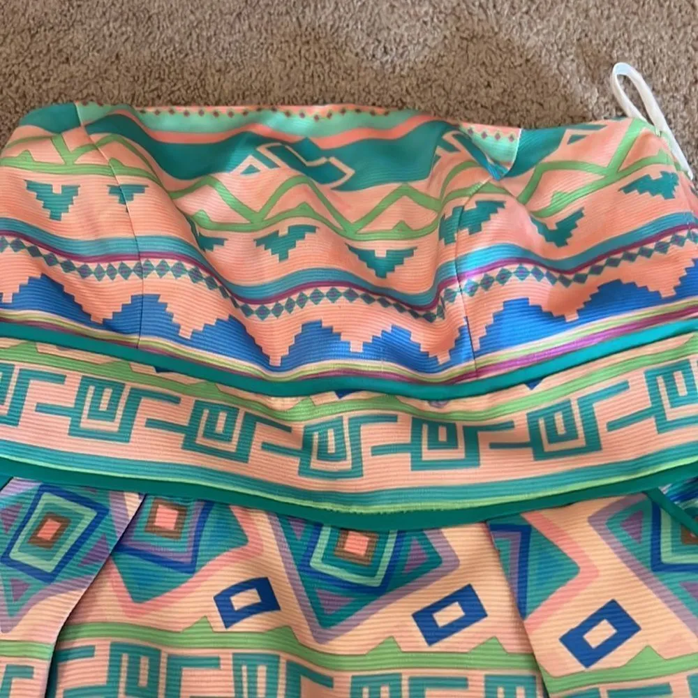 Jade melody tam strapless dress xs Green - Image 5