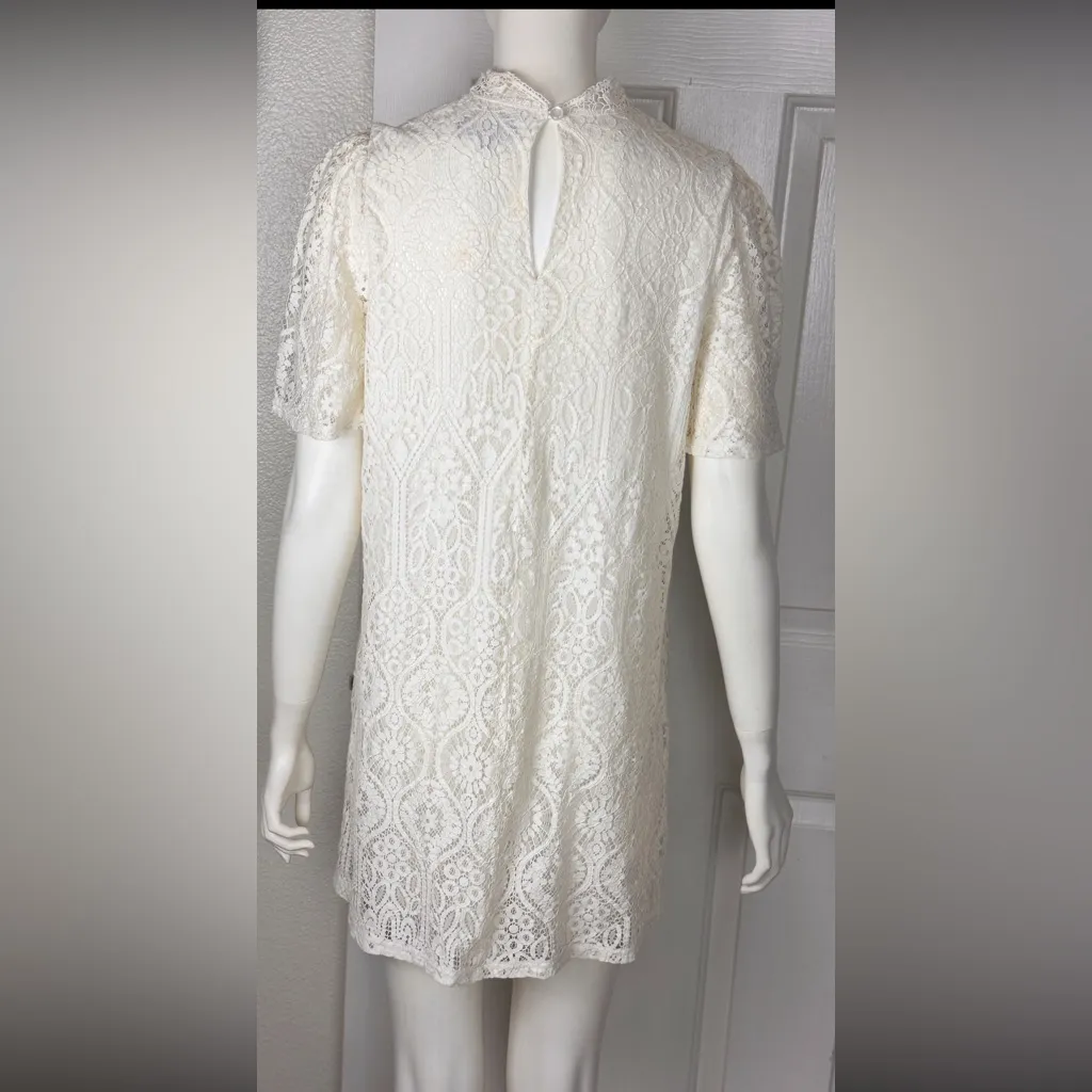 My Michelle Ivory Lace Dress Size Medium - Image 7