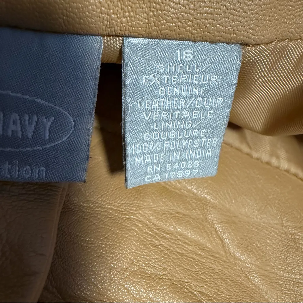 Vintage Y2k Old Navy Collection genuine leather veritable pants plus size 16 - Image 9