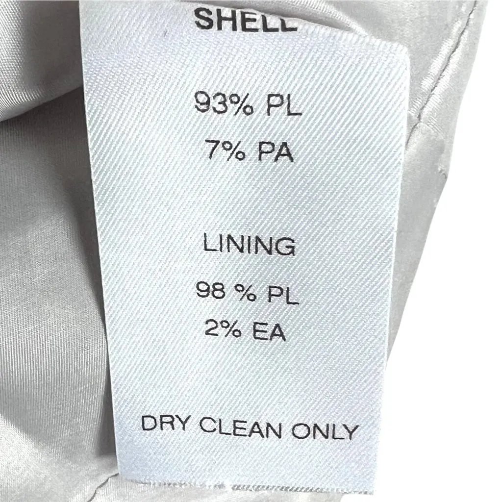 Hilton Hollis Chevron Print Fit & Flare Cocktail Dress Size 2 Shiny Party Gray - Image 10