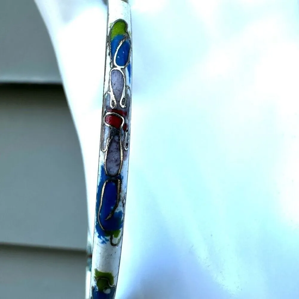 Cloisonné bangle bracelet - Image 6