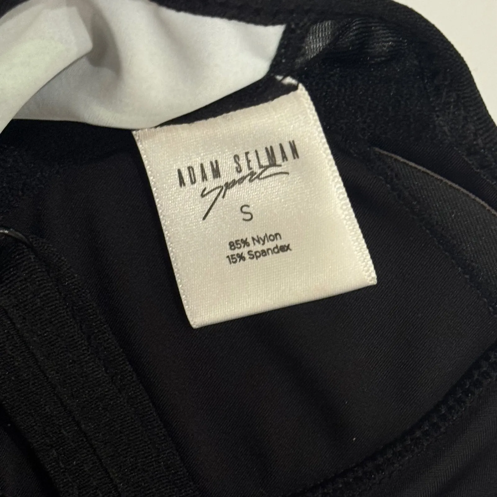 Adam Selman Sport Black Rose Festival Floral Print Sports Bra Size Small - Image 3