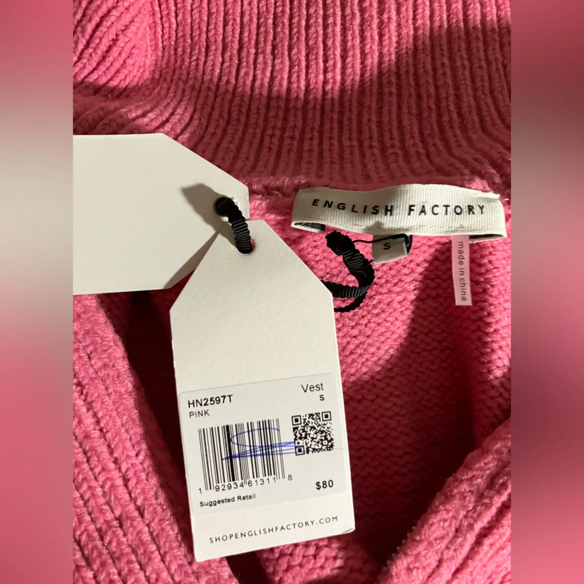 English Factory knitted vest nwt - Image 2