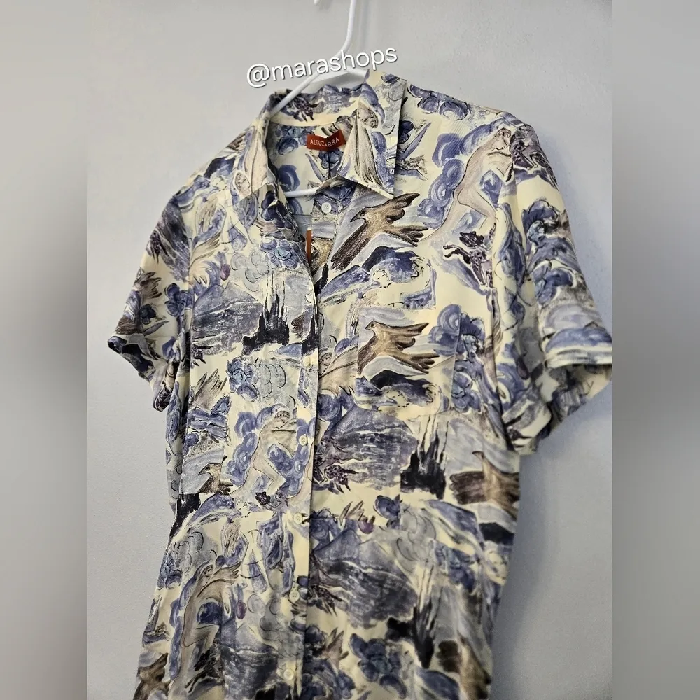 Altuzarra Kiera Short Sleeve Midi Silk Shirtdress - Image 5