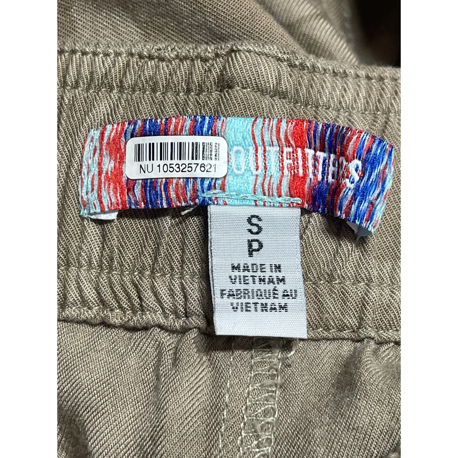 Urban Outfitters Green High Rise Elastic Waist Cargo Wide Leg Trouser Pants Sz M - Image 3