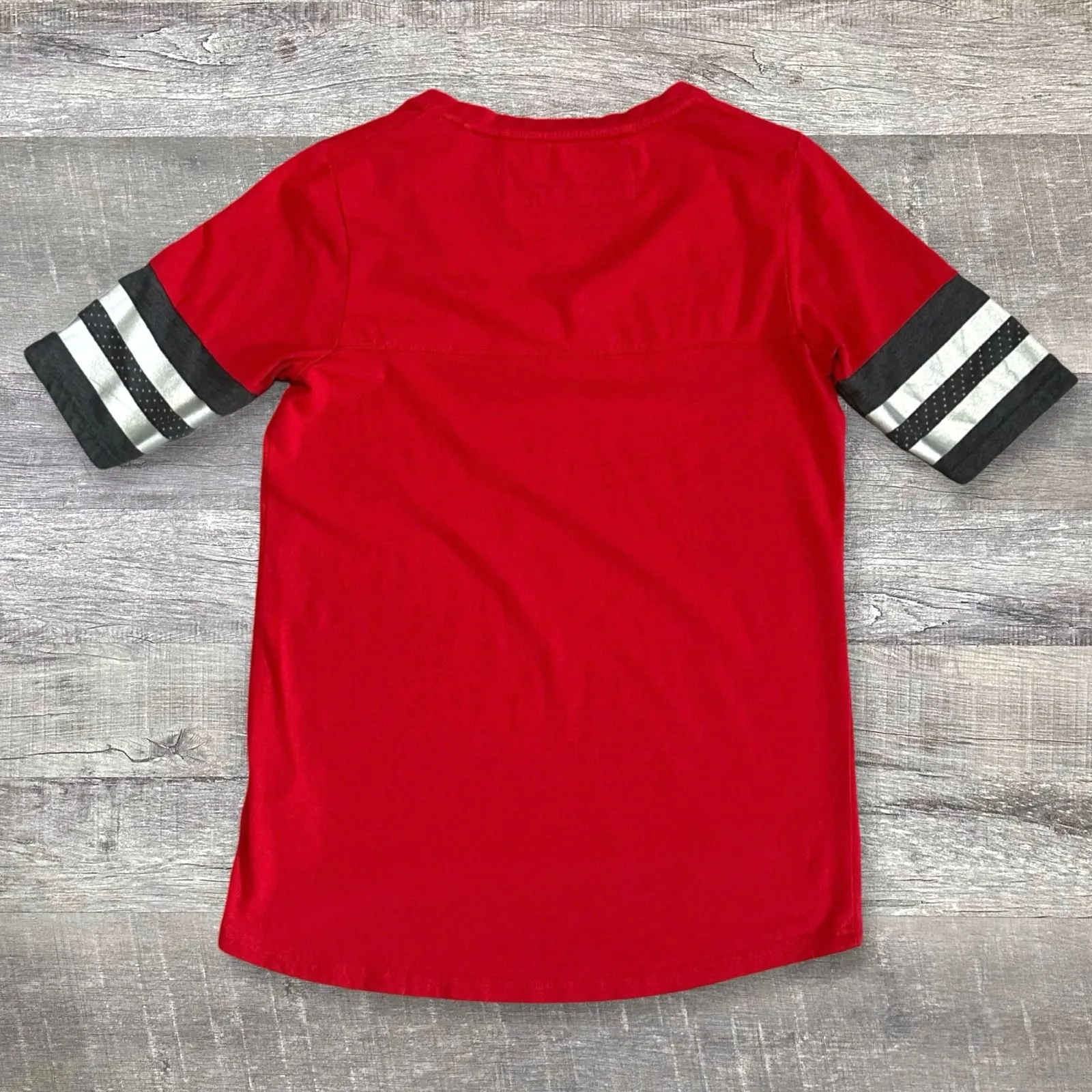 Antigua USD South Dakota Coyotes Varsity Tee Womens S Red Half Sleeve V-Neck Top - Image 5
