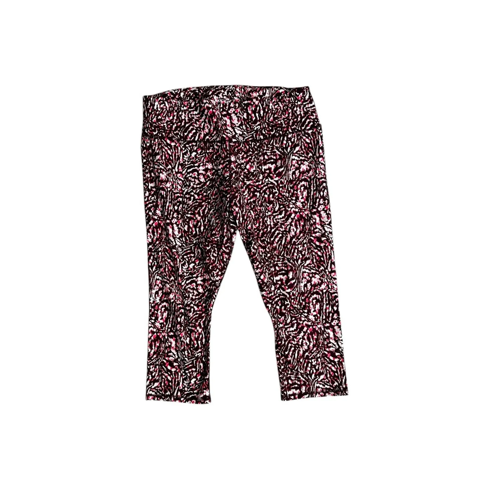 Under Armour Women's No-Slip High Rise Compression Capri Leggings Pink 3X - Image 2