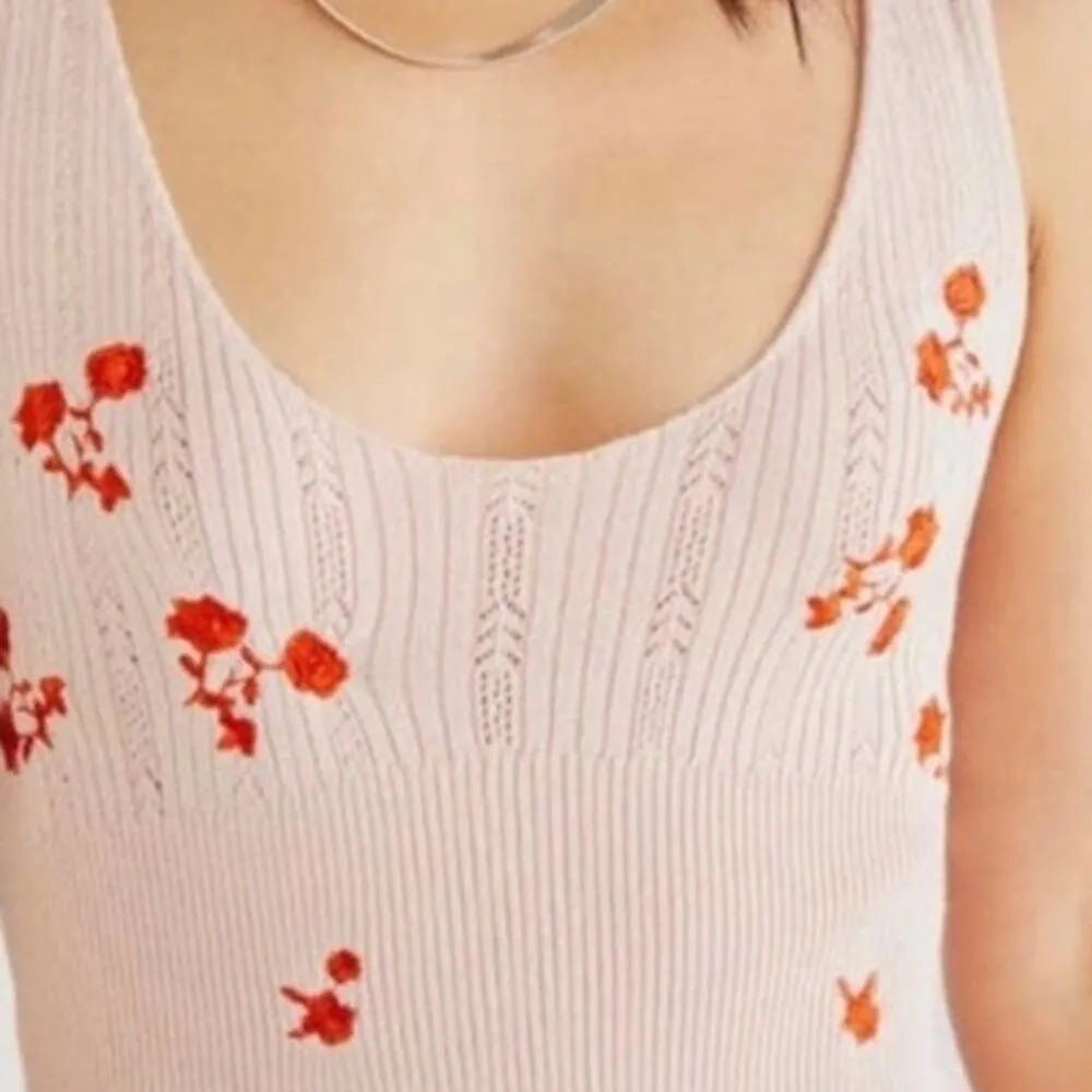 Free People  Intimately Tough Love Pink Sweater Mini Dress size S - Image 4