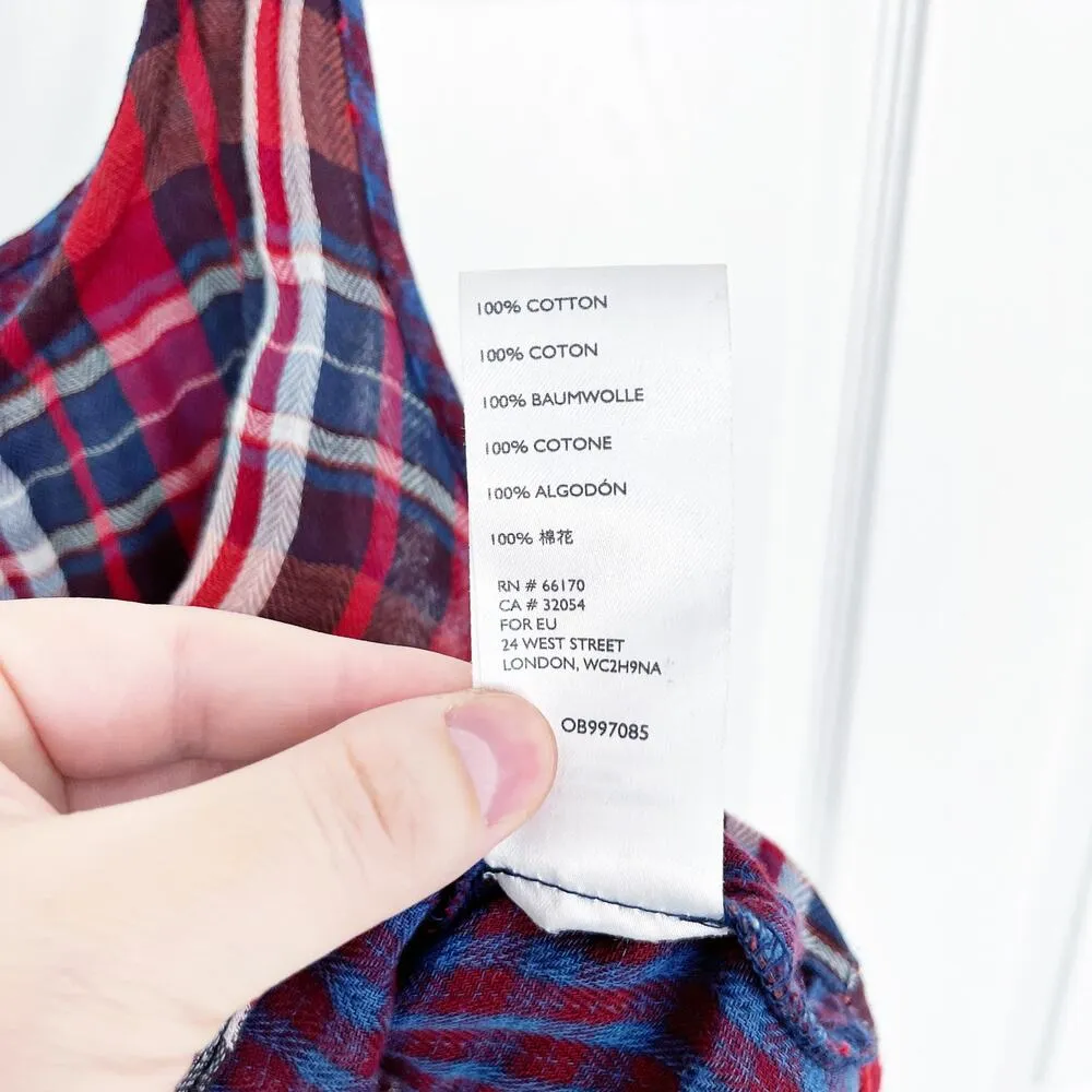 Urban Outfitters Jo Plaid Tie-Shoulder Cropped Top - Image 6