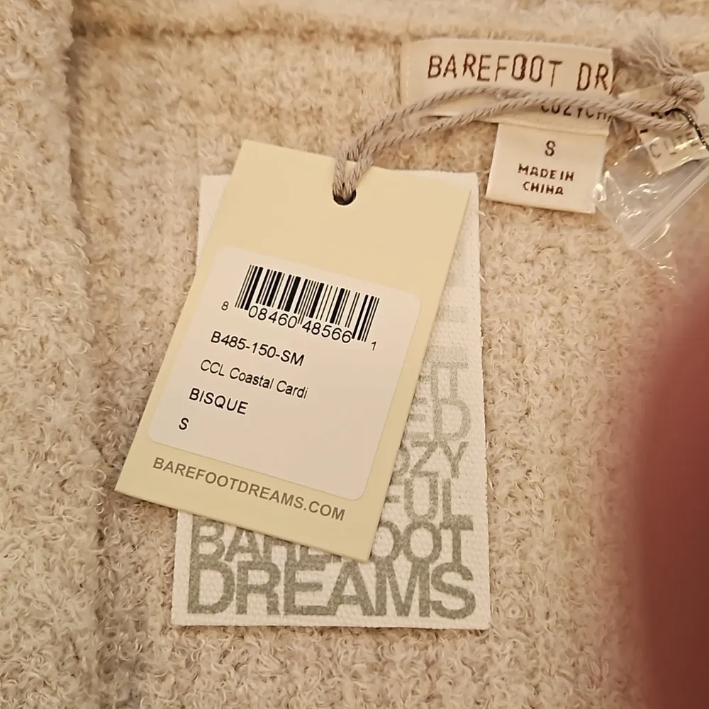 đź’•BAREFOOT DREAMSđź’• CozyChic Lite Coastal Cardigan ~ Bisque Small S NWT - Image 15