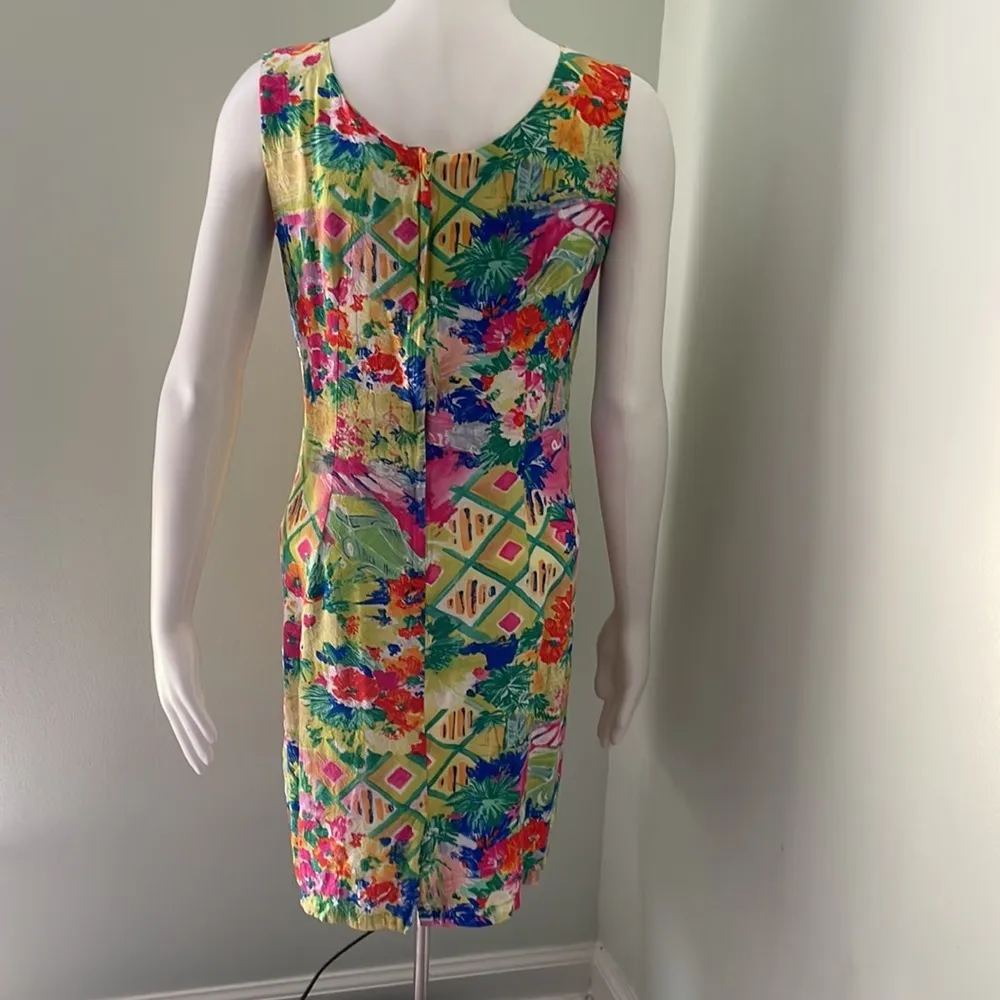 Jams World Vintage Tropical Floral Hawaiian mini dress - Image 4