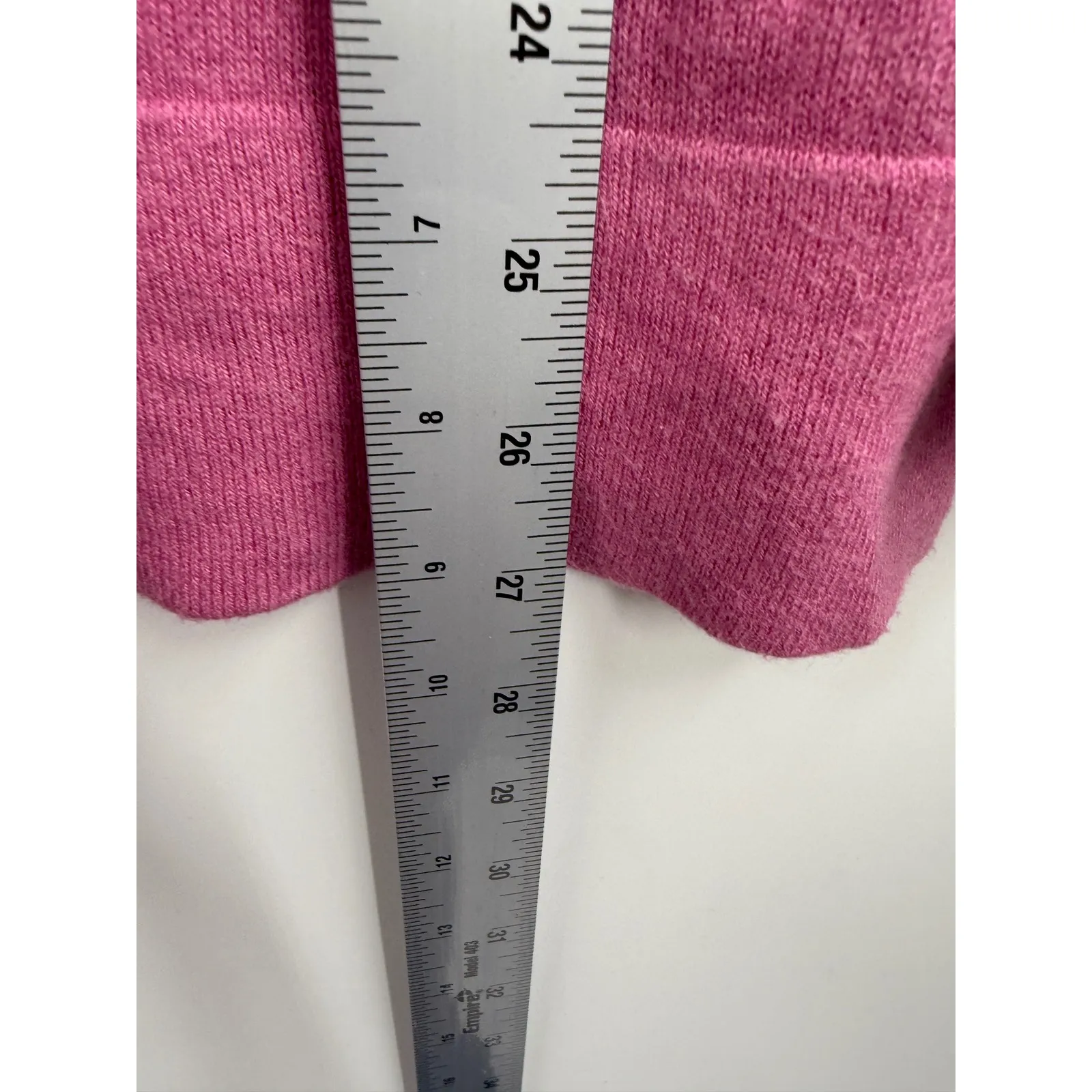 Polo Ralph Lauren Pink V Neck Long Sleeve Sweater Womens Large Cotton Blend - Image 8