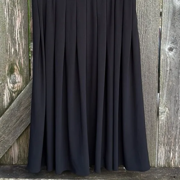 NWT Adrianna Papell Fit Flare Ruched Waist Lace Panel V Neck Twirl Skirt Dress 4 - Image 5