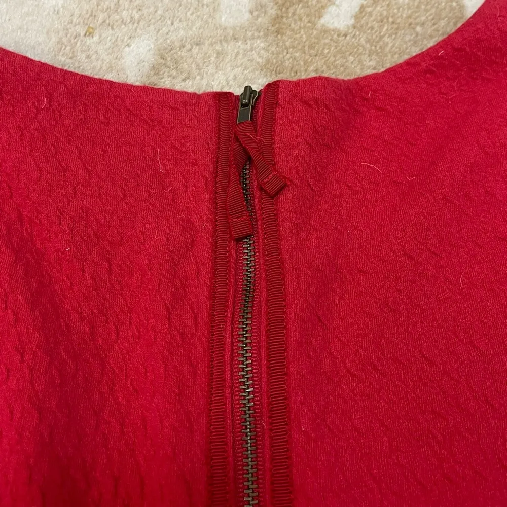 Maeve Anthropologie  Womens Medium Splitshade Red Pullover Tulip Dress size M - Image 8