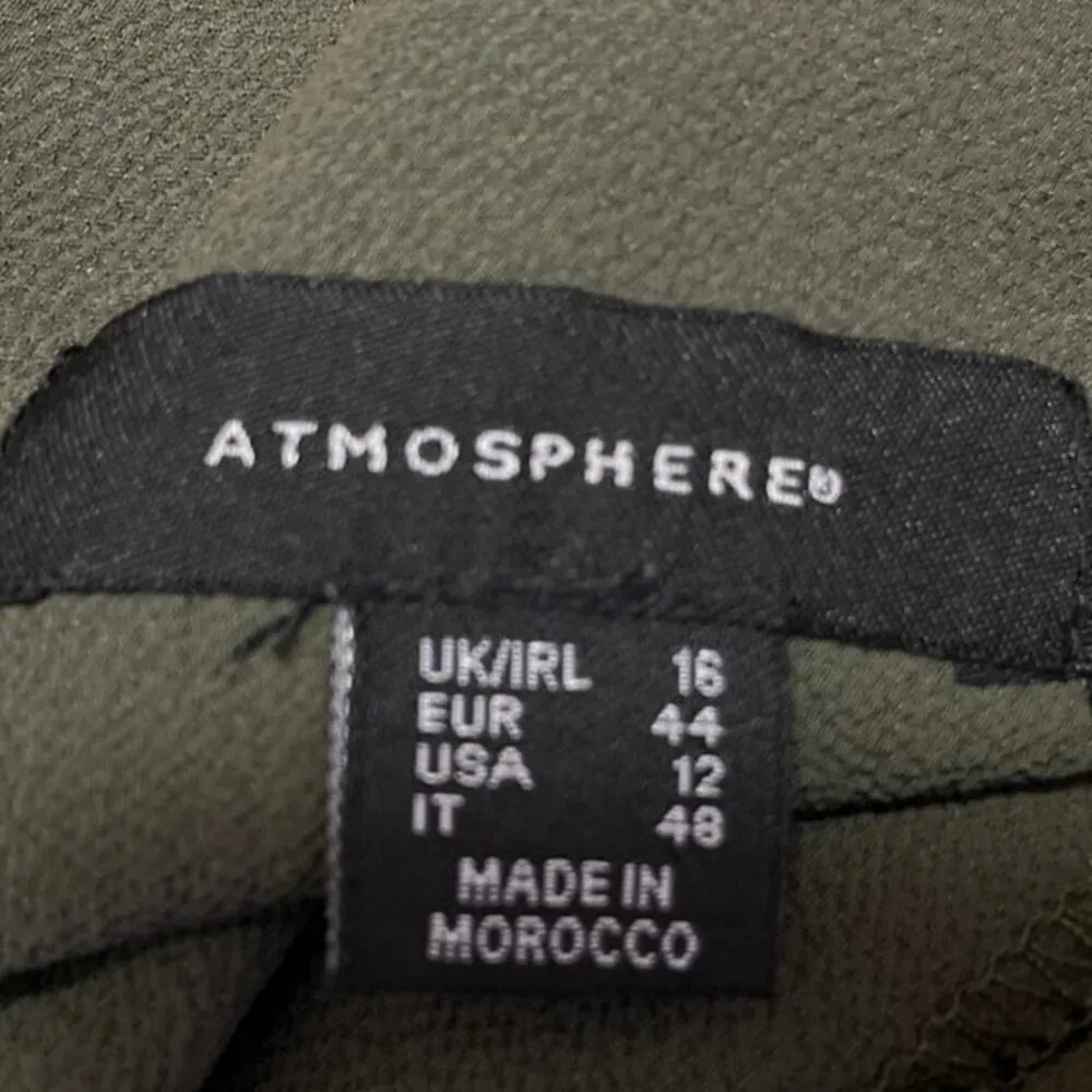 Atmosphere Green Sleeveless Cami Camisole Belted Straight Leg Romper Jumpsuit 12 - Image 4