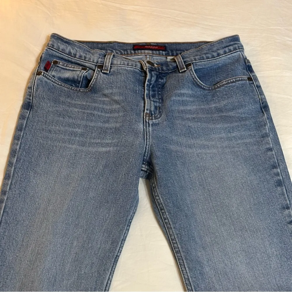 BCBGMAXAZRIA Bootcut Medium Wash Jamil Jeans Juniors 7/8 R - Image 2