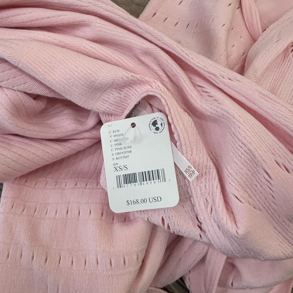 Free People‎ Robin Seamless Midi Dress Pink Size XS/S NWT - Image 4