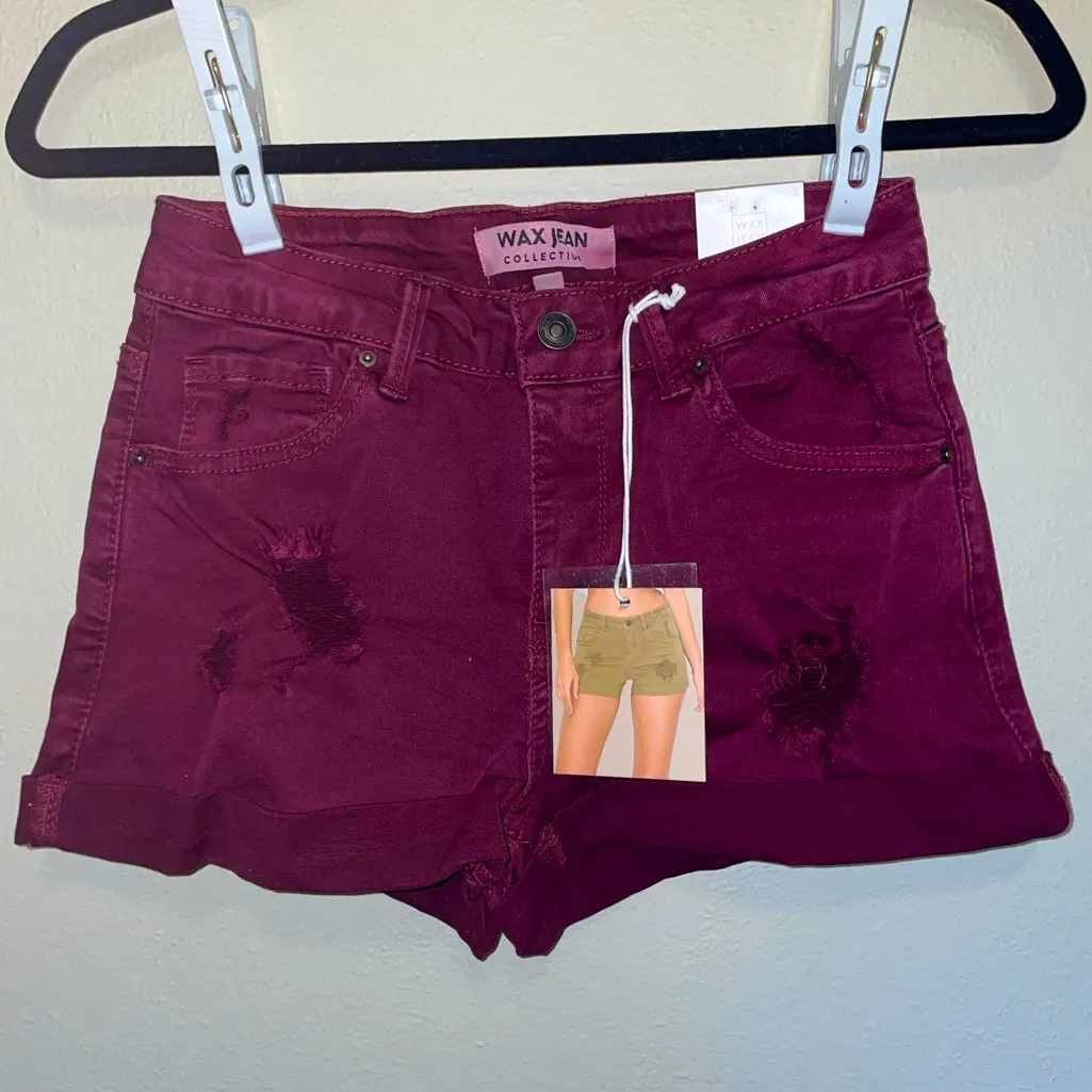 NWT-wax jean distressed shorts - Image 2