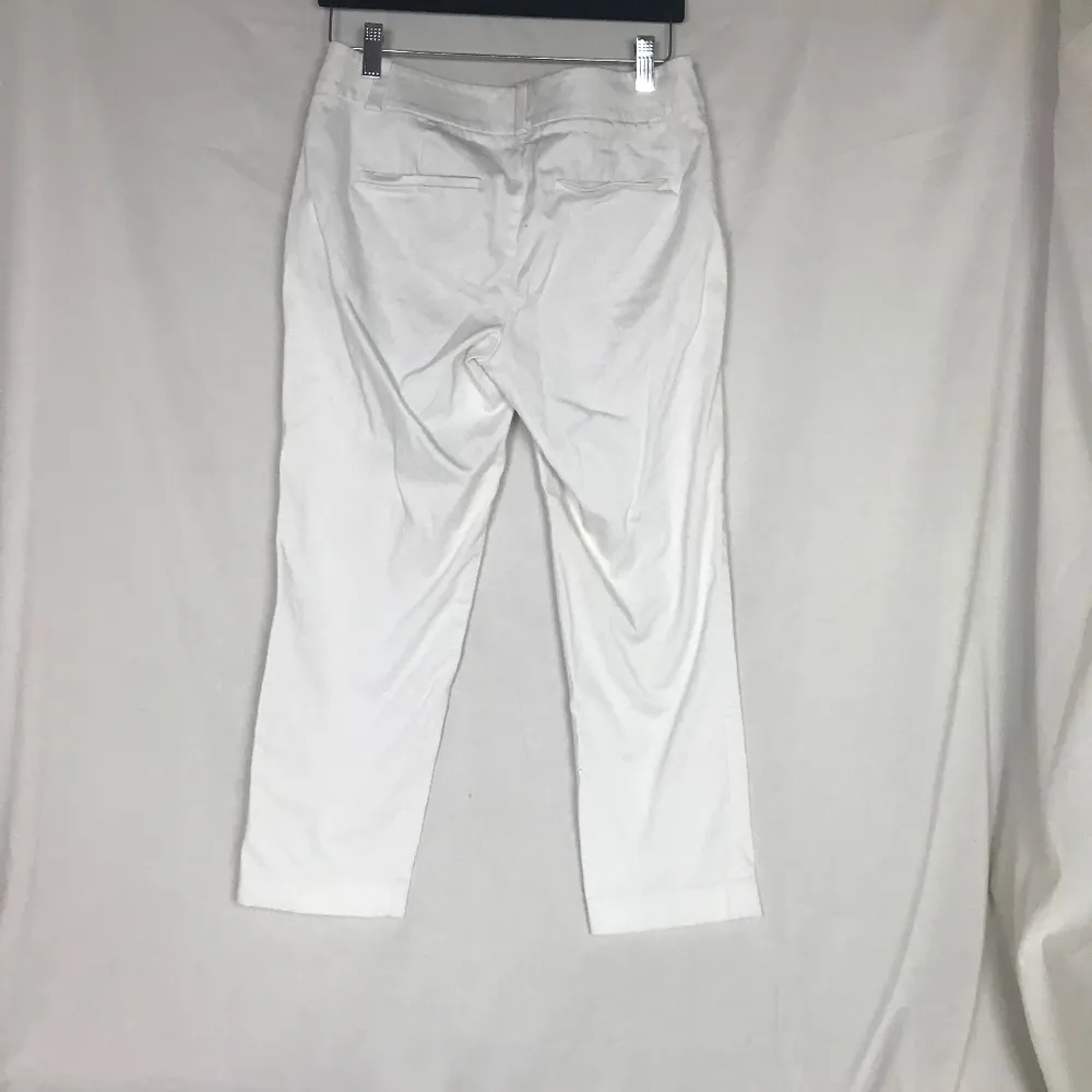LOFT Women's Sz 2 White Dress Crop Pants - Image 2