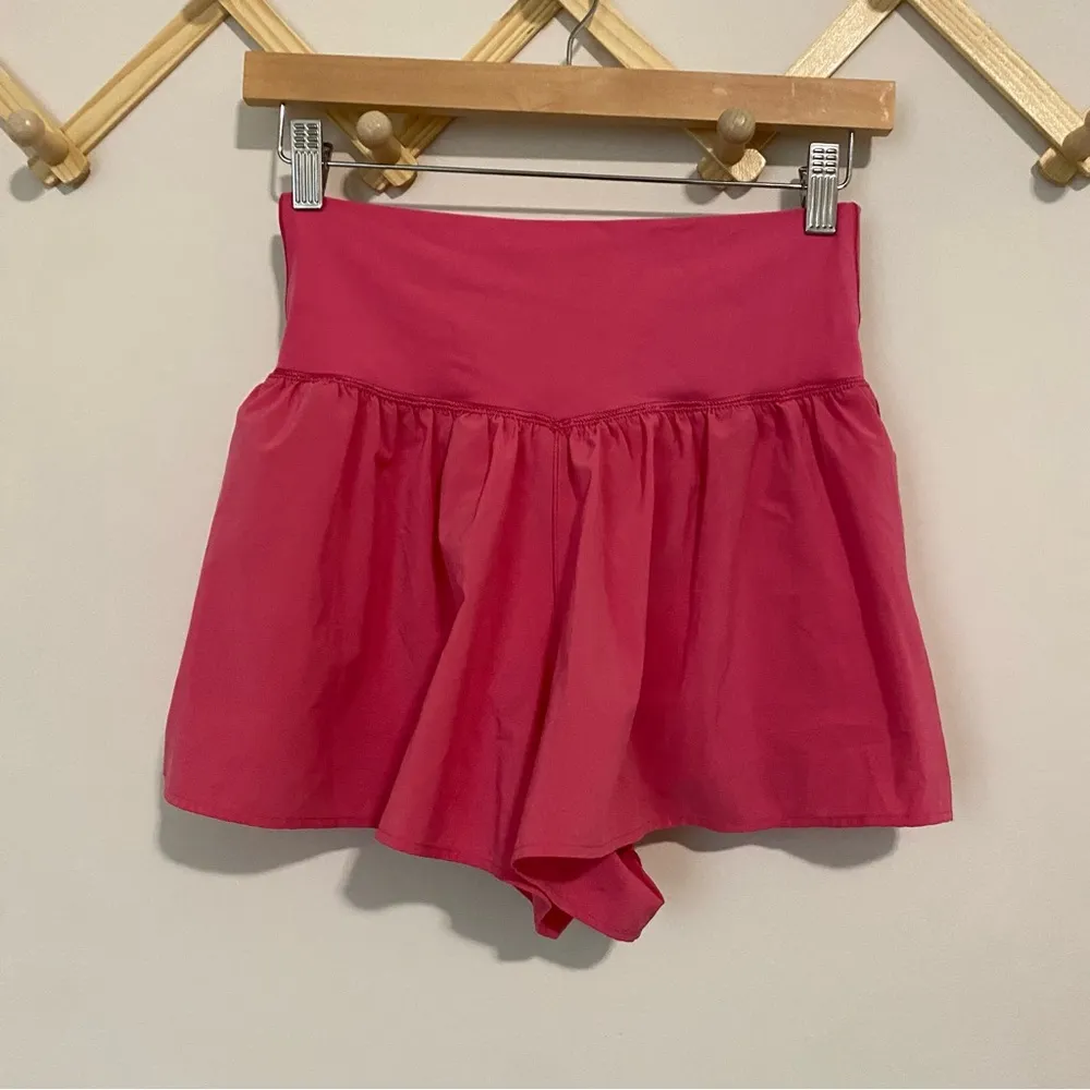 Aerie Offline Bright Pink Crossover Workout Shorts Medium - Image 6