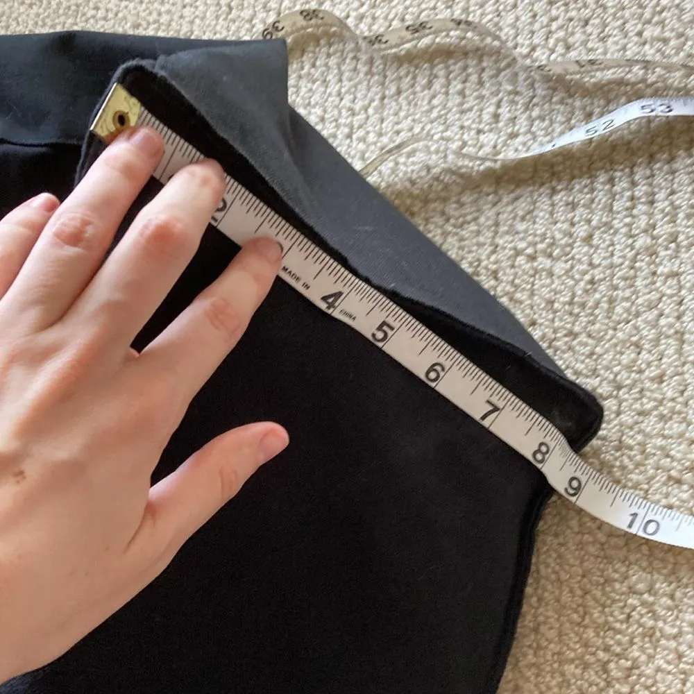 Victoria’s Secret XL Black and Gold Canvas Tote Bag Shoulder Carryall Handbag - Image 6