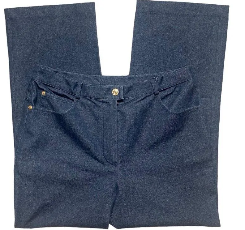 St. John Sport SZ 12 High-Rise Wide Leg Pants - Image 2