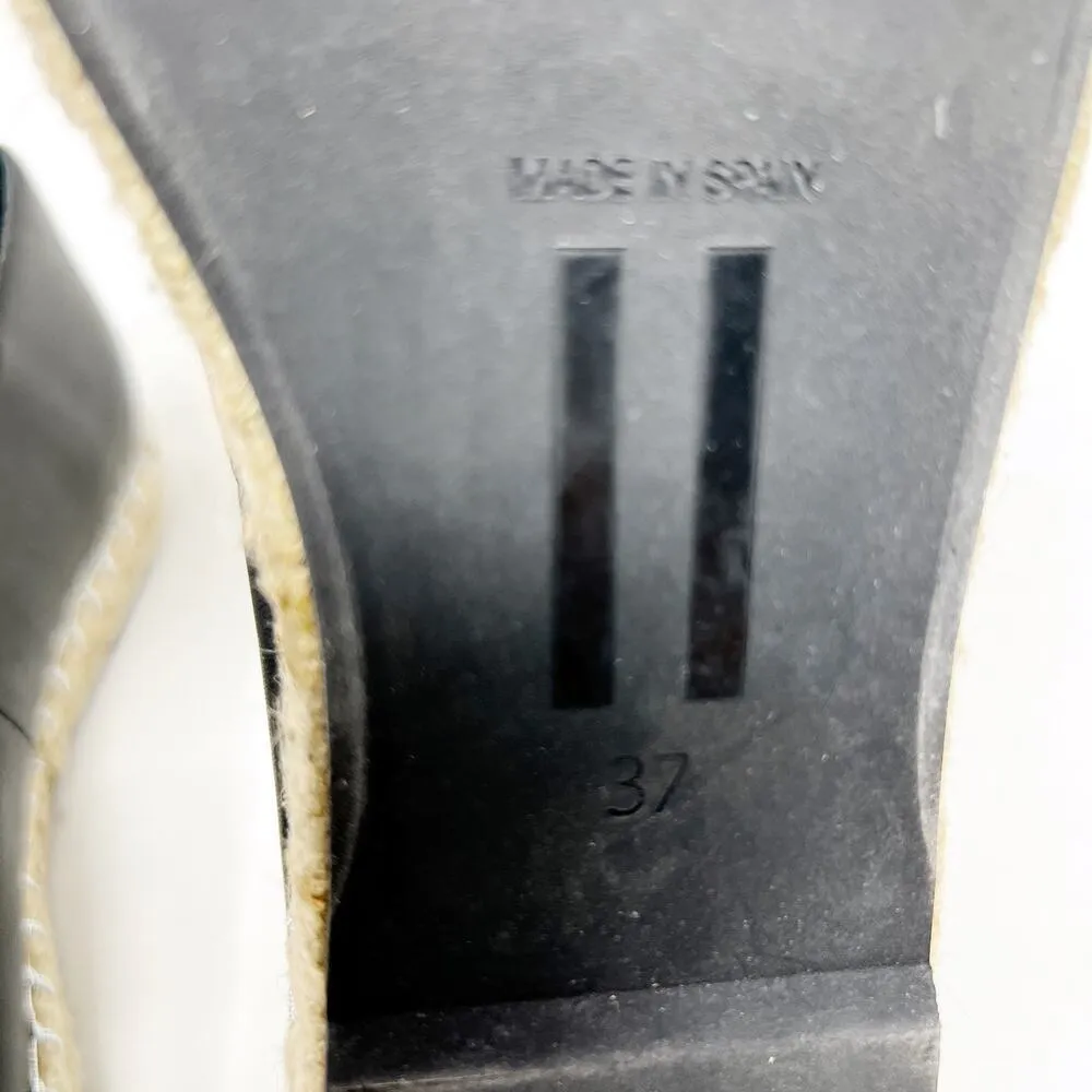 [Miista London] Black Embroidered Stars Espadrille Flats Round Toe Sz 37 US 6.5 - Image 10