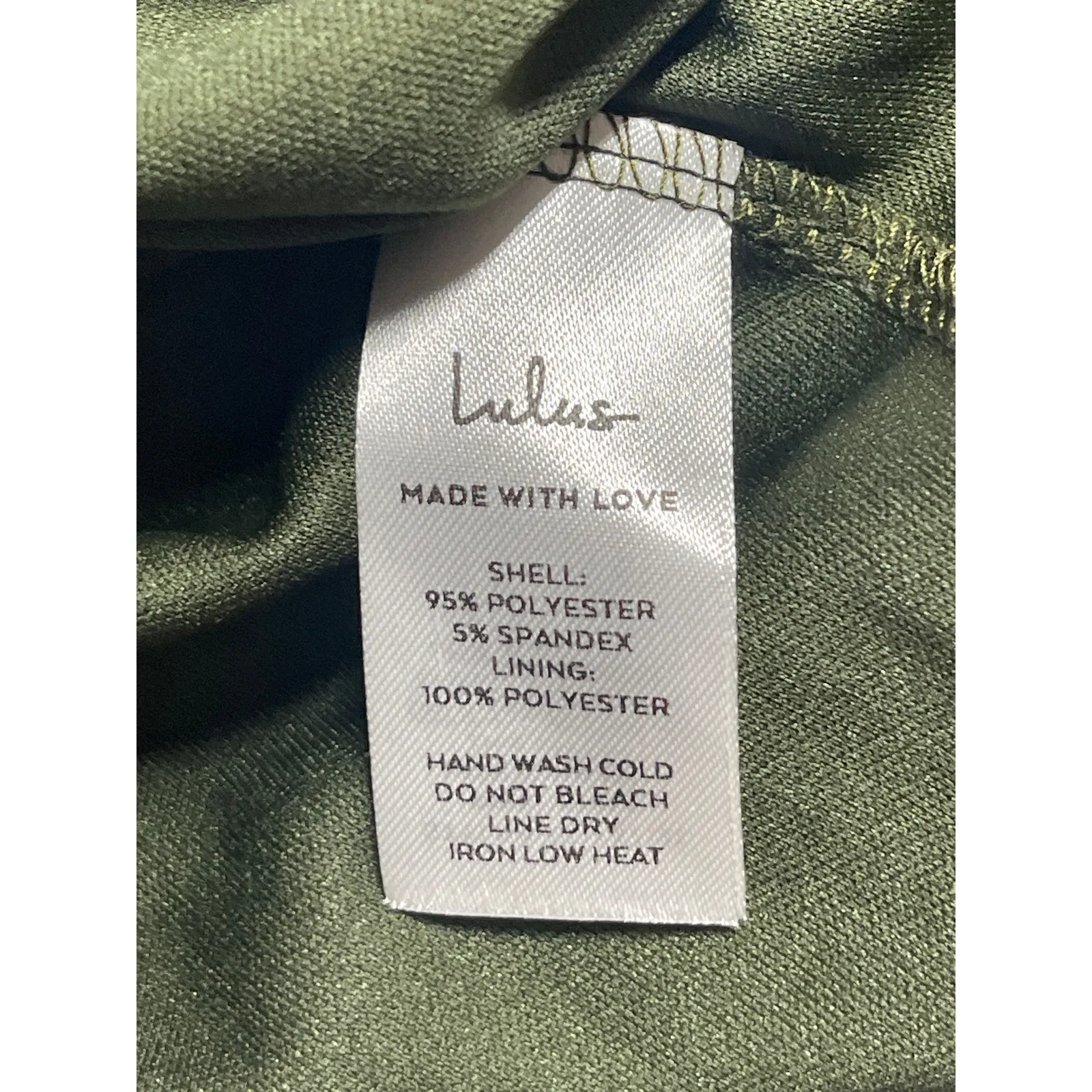 NEW Lulus Women's Green Strapless Sleeveless Midi Bodycon Tank Tube Dress Size L - Image 4