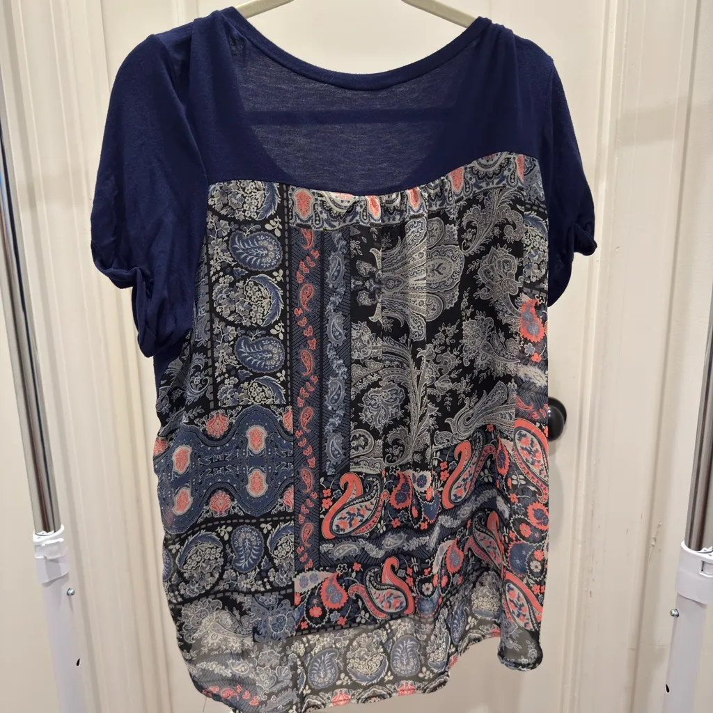 Women's Navy Blue Top - Image 4