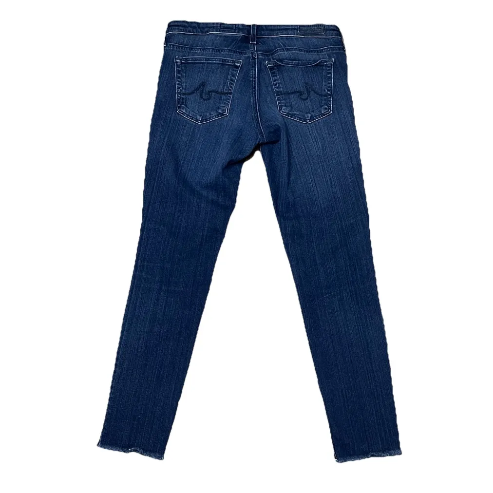 AG Adriano Goldschmied Low Rise Legging Ankle Skinny Crop Y2k Jeans Blue 26R - Image 3