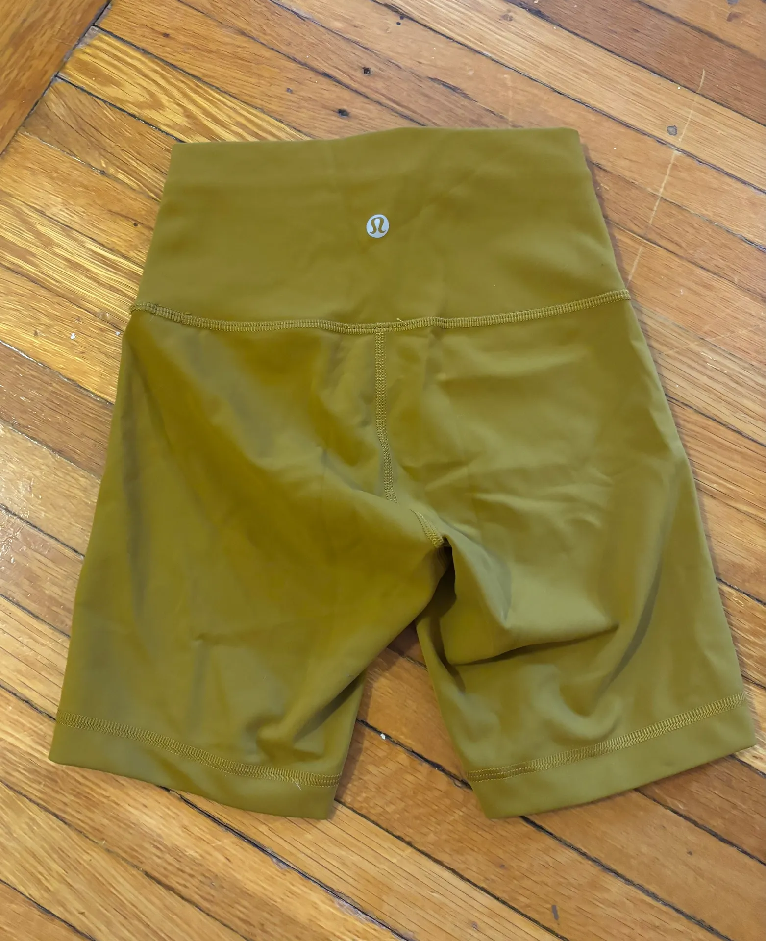 Wunder Train High-Rise Biker Short 6" - Gold Spice - Size 2 - Image 3