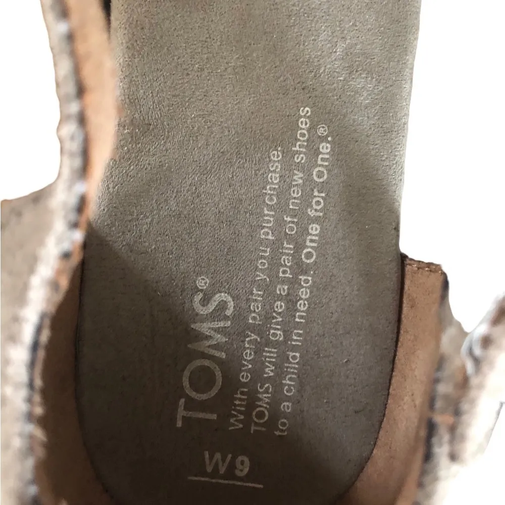 Cork Wedge Suede Sandal Sz. W9 Taupe Ankle Strap Summer Casual Preppy - Image 5