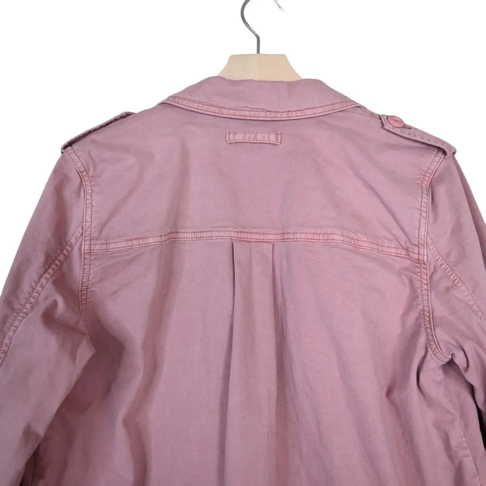 GAP Womens M Dusty Pink Core Shirt Jacket Shacket - Image 4