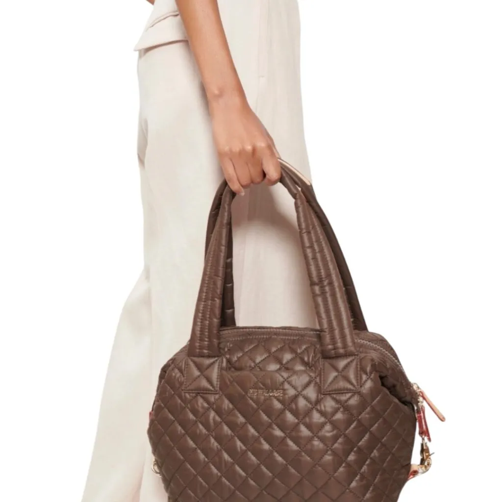 MZ Wallace Walnut Medium Sutton Deluxe Crossbody Bag Satchel Purse Brown RARE - Image 6