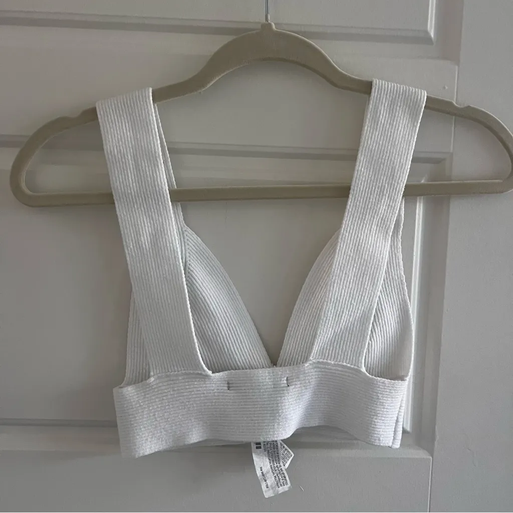 Forever 21 Ivory Ribbed Knit Top - Image 4