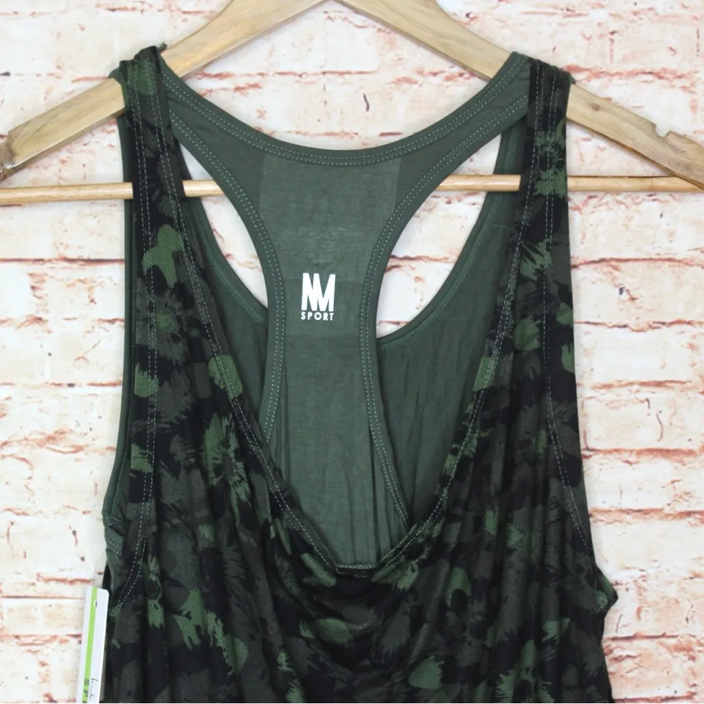 Nicole Miller Sport Floral Camo Racerback Tank Top - Image 7