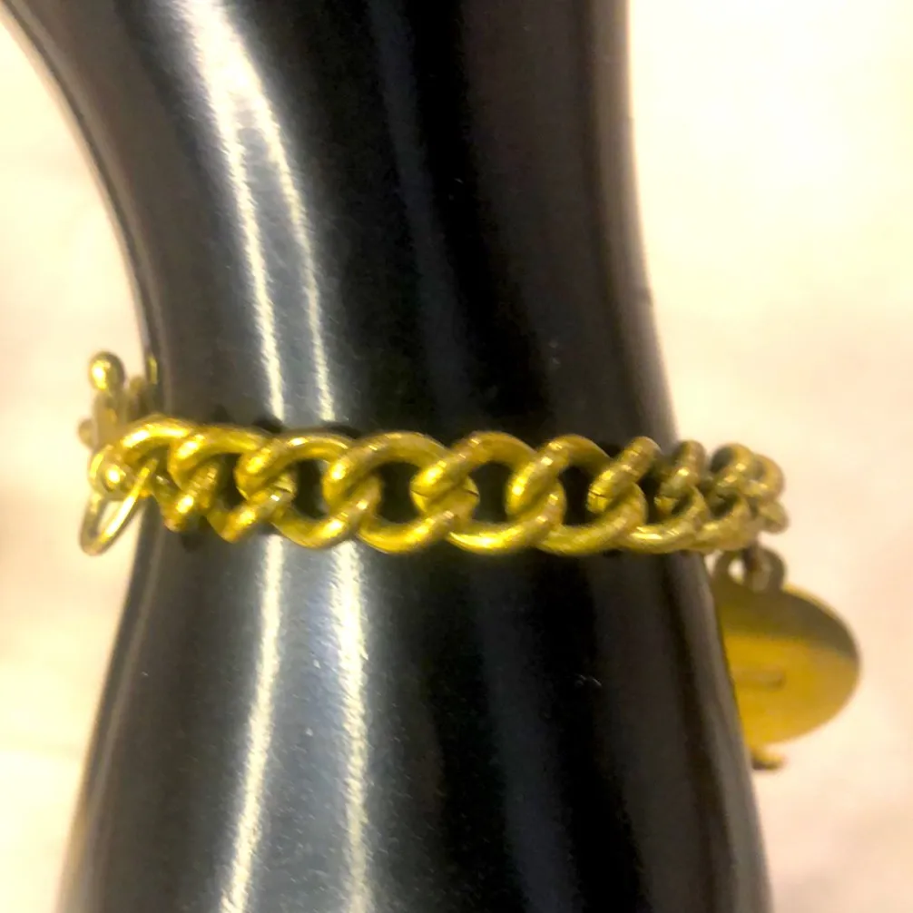 COACH Brass Horse and Carriage Three Charm Bracelet & Keychain Vintage Authentic - Image 8