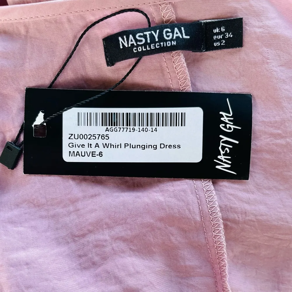 NWT Nasty Gal Give It A Whirl Plunging Midi Dress - Image 3