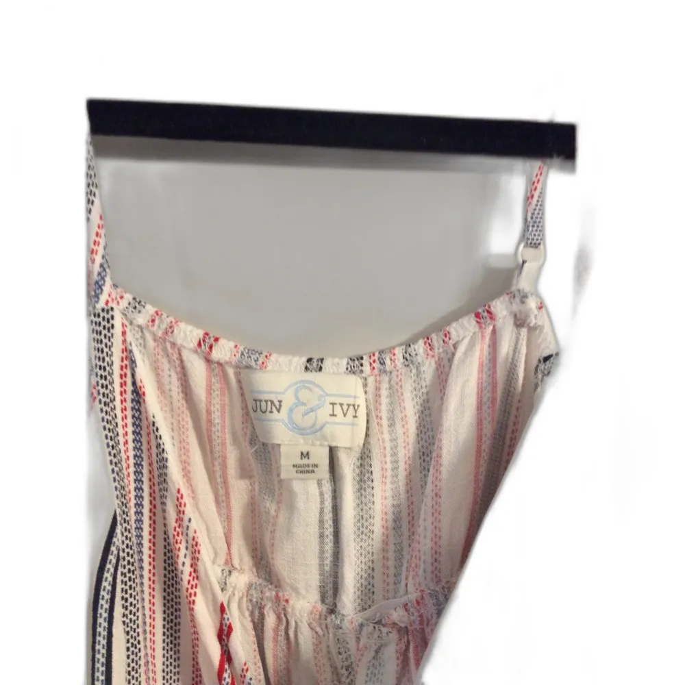 Jun & Ivy striped front tye cropped tank top Medium M - Image 4