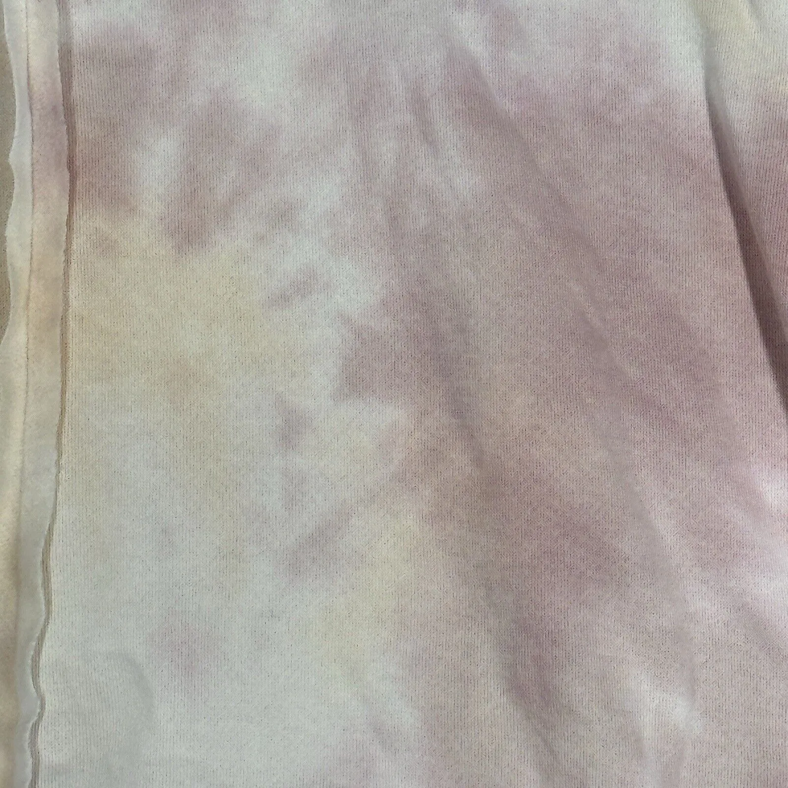 Hippie Rose Shirt Womens Large Pink White Tie Dye Crop‎ Sweatshirt Atleisure - Image 5
