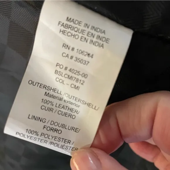 Joe’s Jeans Two-Tone‎ Motorcycle Leather Jacket size small - Image 10