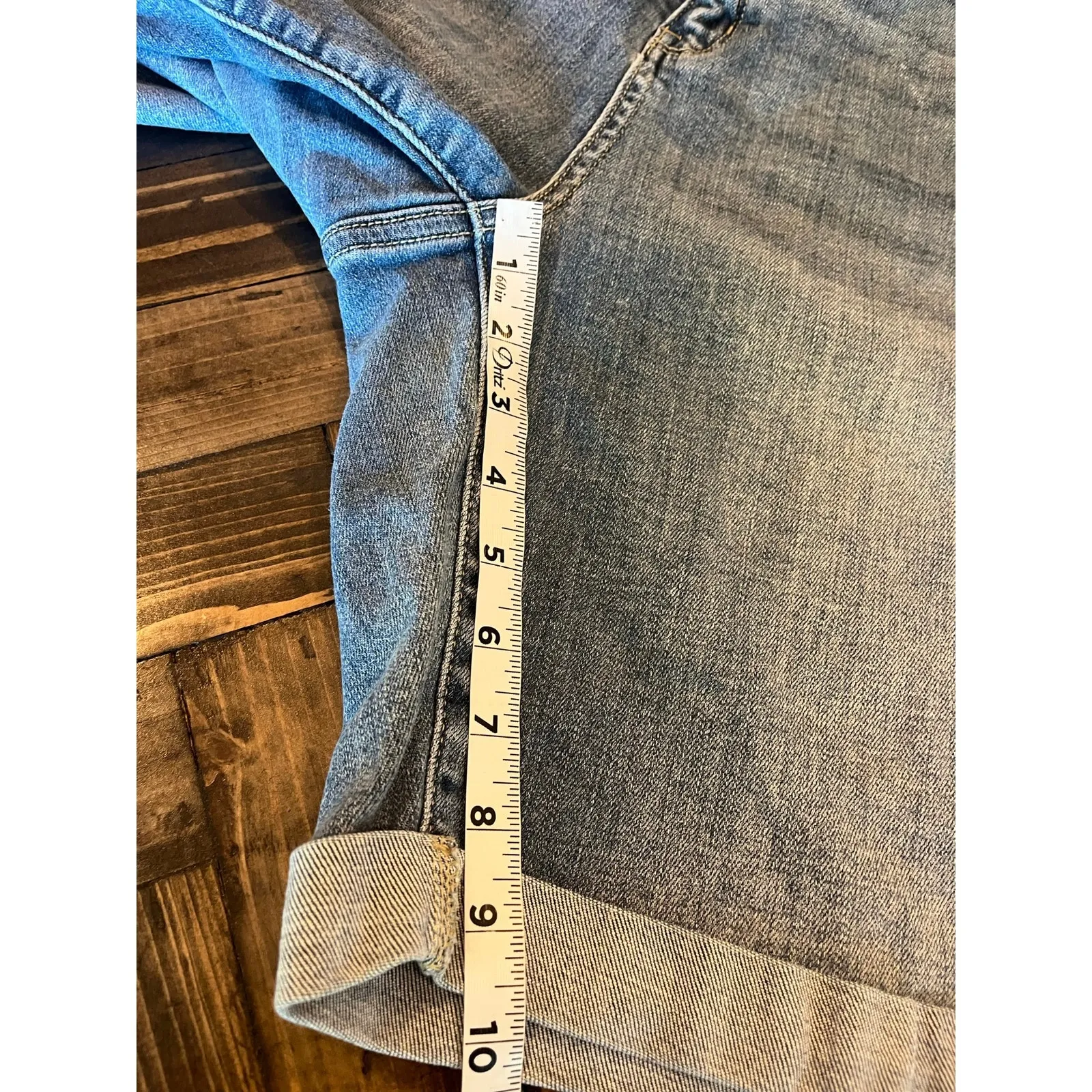 Judy Blue Denim Blue Jean Shorts Women 3XL Jorts Light Bermuda Comfy Stretch - Image 6