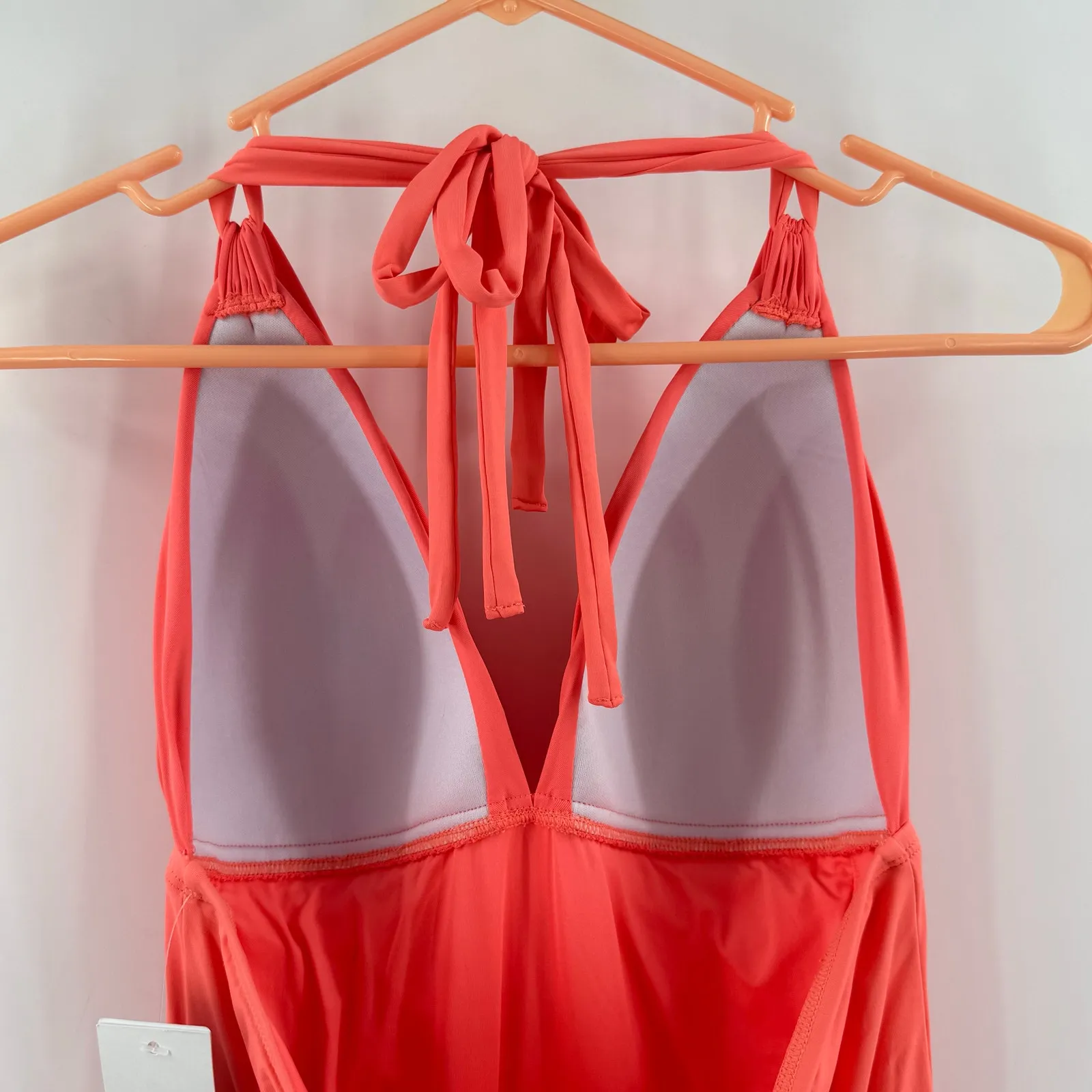 La Blanca Swimsuit SZ 12 NWT Island Goddess Birds of Paradise Halter One Piece - Image 13