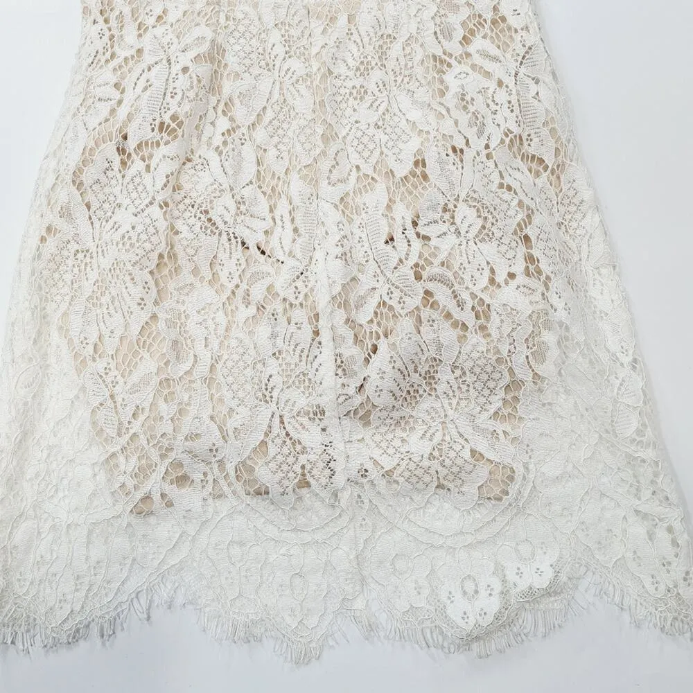 Superdown Remi Lace Mini Dress in White XXS - Image 9