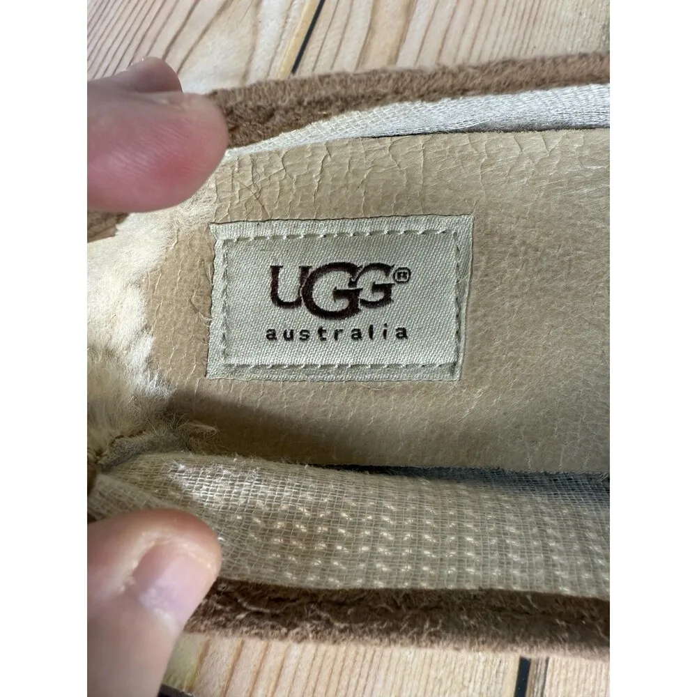 EUC UGG Australia Catrin Womens Crochet Espadrille Flats Tan/Cream Size US 5 - Image 7