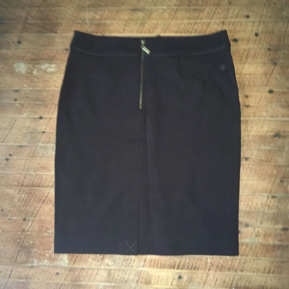 Kate Hill brown 12P business casual pencil skirt - Image 3