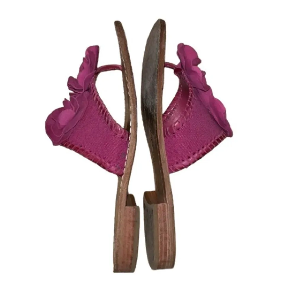 Jack Rogers Pink Fabric Shoes Size 6 - Image 4