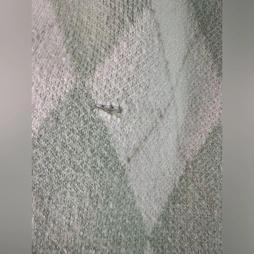 Princess Polly Sweater Womens XS Vest Argyle Light Green Prep School Clueless - Image 6