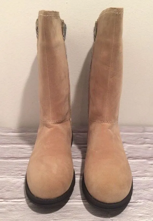 Muk Luks Beige/Plaid, Size 8 Tan - Image 3