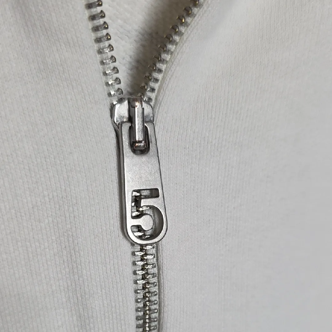 5Preview Zip Up Hoodie Small White Spring Summer 2008 Graphic Y2K Streetwear - Image 9
